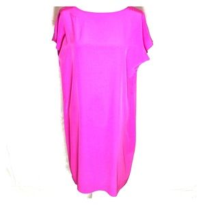 100% silk Ralp Lauren fusia shift